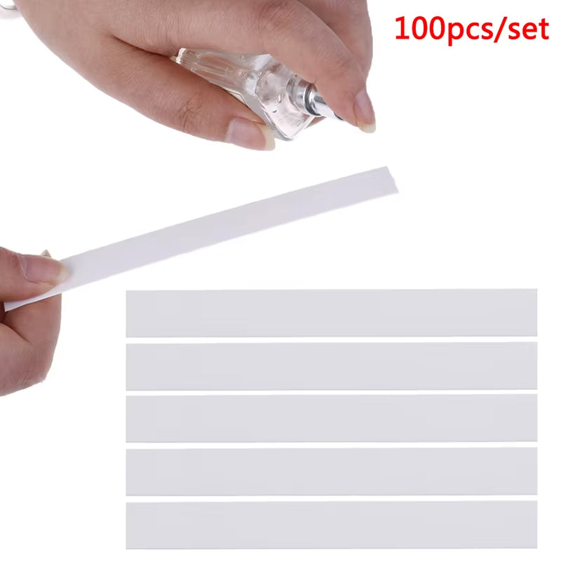 100Pcs/Pack White Perfume Essential Oils Test Paper Strips Aromatherapy Fragrance Testing Strip 130*12Mm