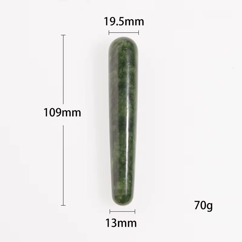 1PC Natural Jade Massage Acupressure Therapy Stick Face Eye Full Body Relax Healing Trigger Point Massage Tool Bar Stress Relief