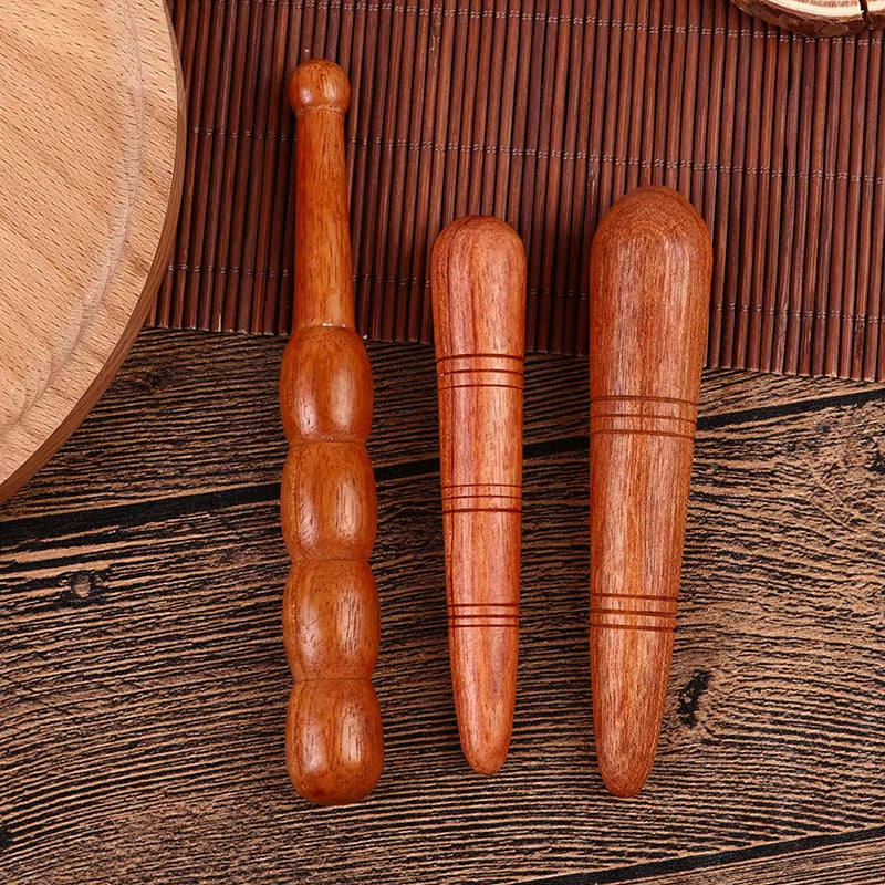 Foot Hand Massager Wooden Stick Tools Wood Health Therapy Body Pain Acupuncture