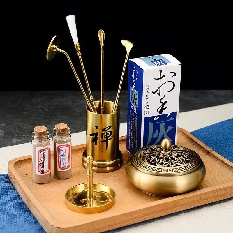 New Incense Burner Set Aromatherapy Production Kit Agarwood Sandalwood Incense Seal Mold Yoga Meditation Home Aromatherapy