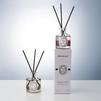 50Ml Reed Diffuser Sets Hotel Bathroom Rattan Sticks Aromatherapy Diffuser Air Freshener Plant Home Fragrance Refill Oil