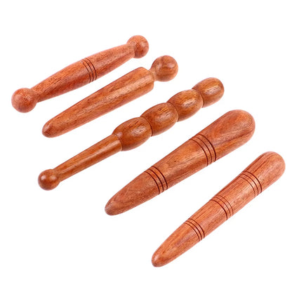 Foot Hand Massager Wooden Stick Tools Wood Health Therapy Body Pain Acupuncture