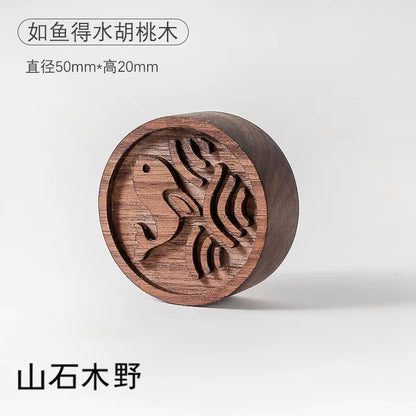 Wood Perfume Diffuser Home Wooden Chapel Expanded Fragrant Wood Portable Car Air Outlet, Flameless Aromatherapy Oil Diffuser