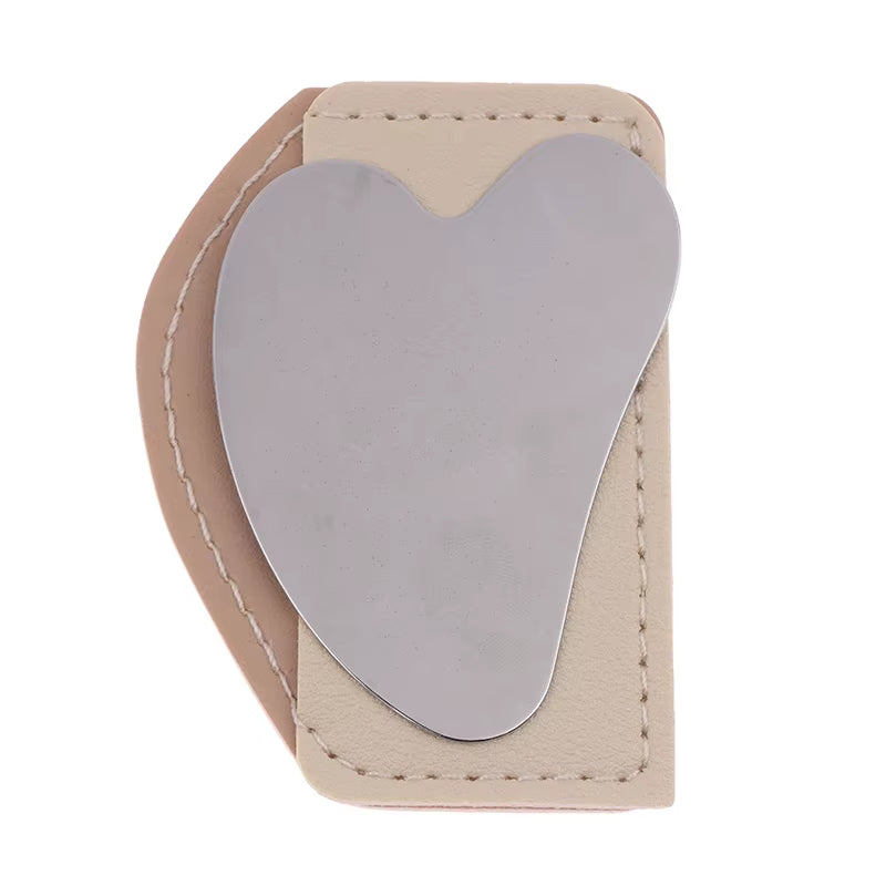 Face Neck Body Guasha Massage Tool Facial Skin Care Guasha Board Face Massager Stainless Steel Gua Sha Scraper Massager