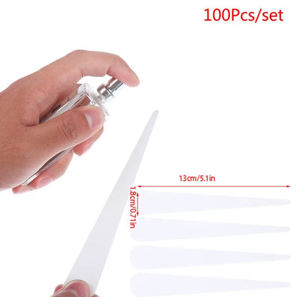 New 100Pcs Aromatherapy Fragrance Perfume Essential Oils Test Tester Paper Strips 130*18Mm 145*7Mm 137*7Mm