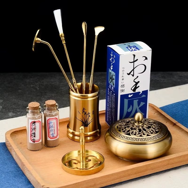 New Incense Burner Set Aromatherapy Production Kit Agarwood Sandalwood Incense Seal Mold Yoga Meditation Home Aromatherapy