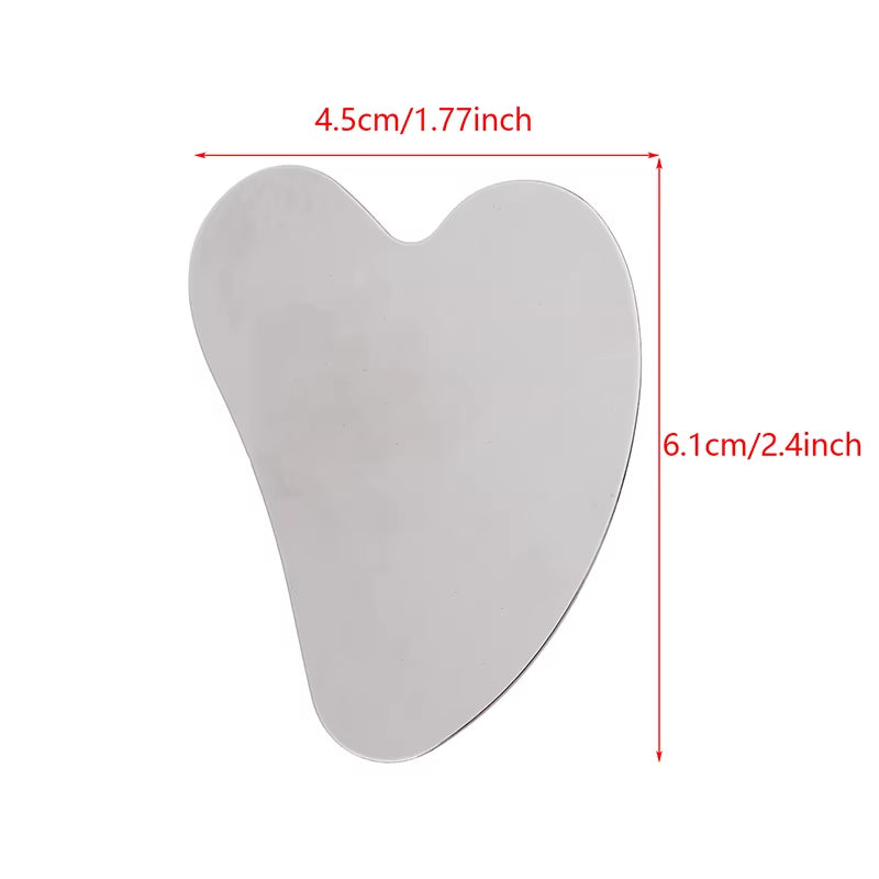 Face Neck Body Guasha Massage Tool Facial Skin Care Guasha Board Face Massager Stainless Steel Gua Sha Scraper Massager