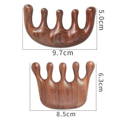 Sandalwood Hair Comb Scalp Relax Acupoint Massager Portable Wooden Handle Comb Anti-Static Styling Tool Massagem Body Massager