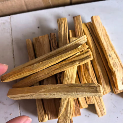 50-1PCS Palo Santo Natural Incense Sticks Wooden Smudging Stick Aromatherapy Burn Wooden Stick No Fragrance for Home Living Room