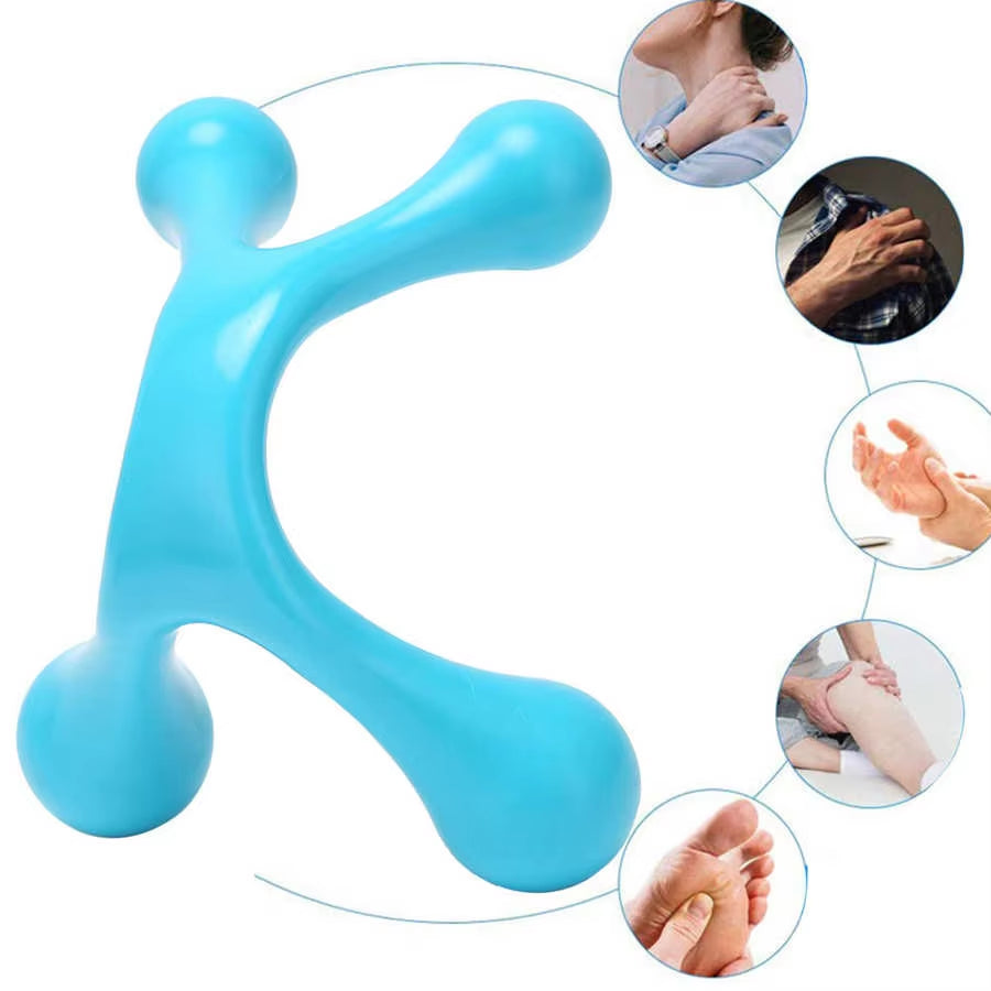 Manual Massage Tool Four Point Handheld Acupuncture Points Massager for Full Body Waist Neck Foot Leg Head Relief Pain Tools