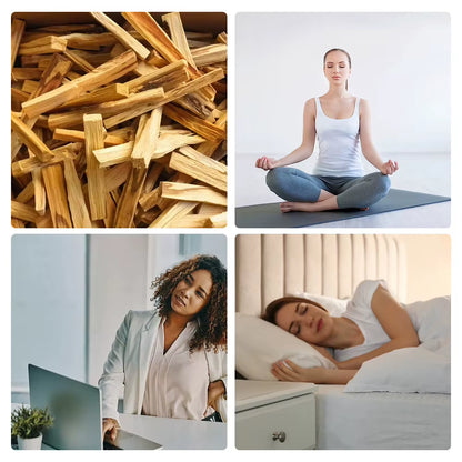 50-1PCS Palo Santo Natural Incense Sticks Wooden Smudging Stick Aromatherapy Burn Wooden Stick No Fragrance for Home Living Room